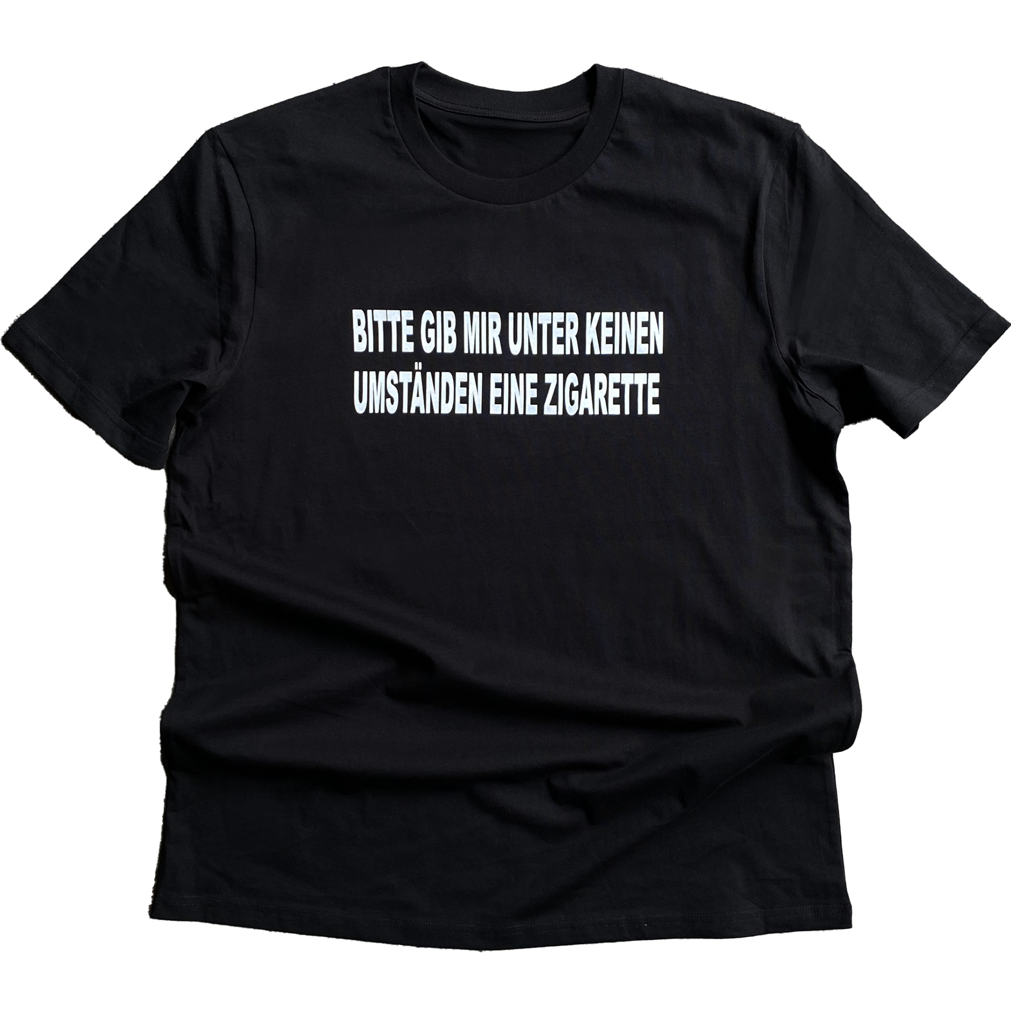 keine Zigarette T-Shirt Schwarz